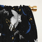 Celestial Pigs of the Night Sky A Window Curtain Gallery Image 2