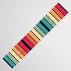 Retro 70s Stripe Colorful Rainbow 514 Table Runner Gallery Image 3