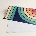 Retro 70s Stripe Colorful Rainbow 514 Wrapping Paper Gallery Image 2