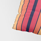 Retro 70s Stripe Colorful Rainbow 514 Pillow Sham Gallery Image 4