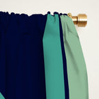 Retro 70s Stripe Colorful Rainbow 514 Window Curtain Gallery Image 2