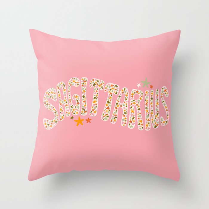 Starry Sagittarius Throw Pillow Gallery Image 6