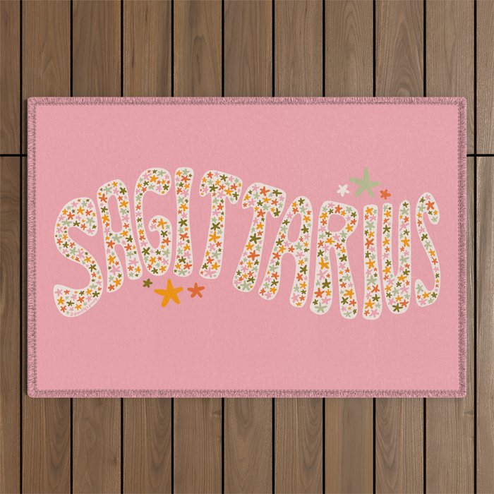 Starry Sagittarius Outdoor Rug Gallery Image 1