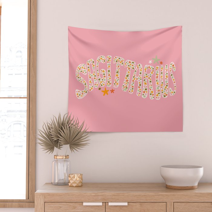 Starry Sagittarius Wall Tapestry Gallery Image 2