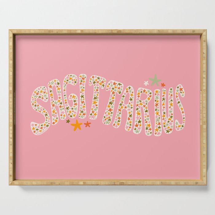 Starry Sagittarius Serving Tray Gallery Image 1