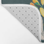 Watercolor Peacock Bath Mat Gallery Image 2