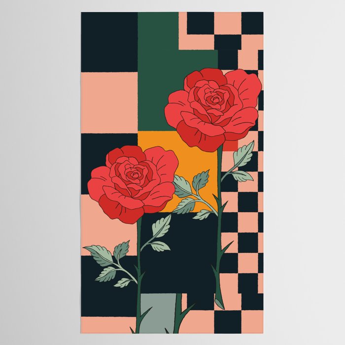 Red Roses 2 Tablecloth Gallery Image 2