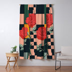 Red Roses 2 Window Curtain Gallery Image 5