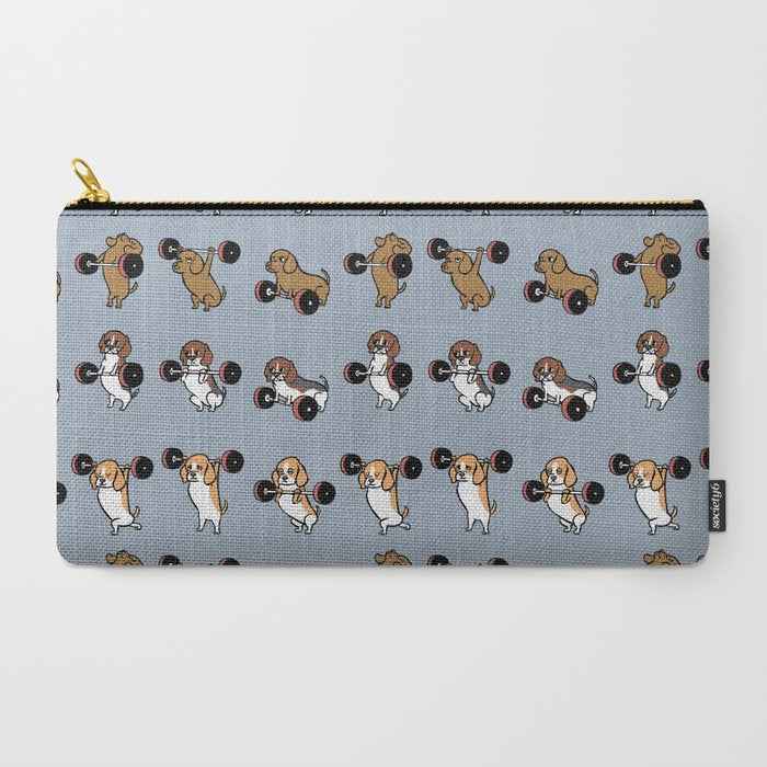 Olympic Lifting Beagles Carry All Pouch Gallery Image 2