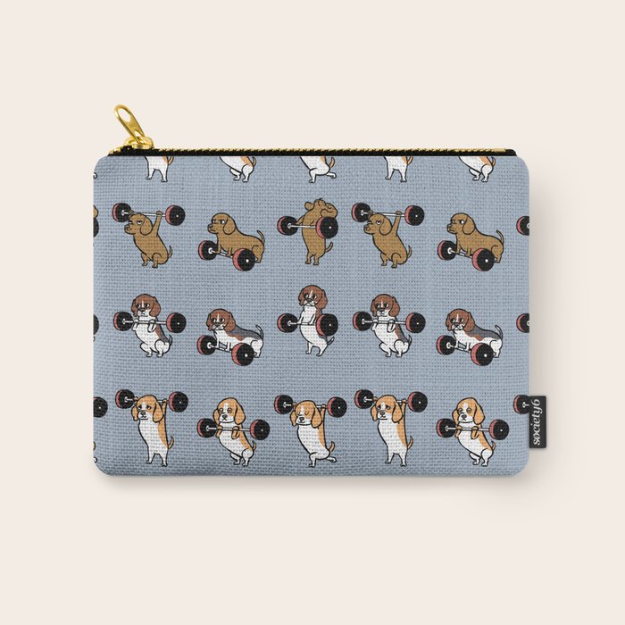 Olympic Lifting Beagles Carry All Pouch Gallery Image 1