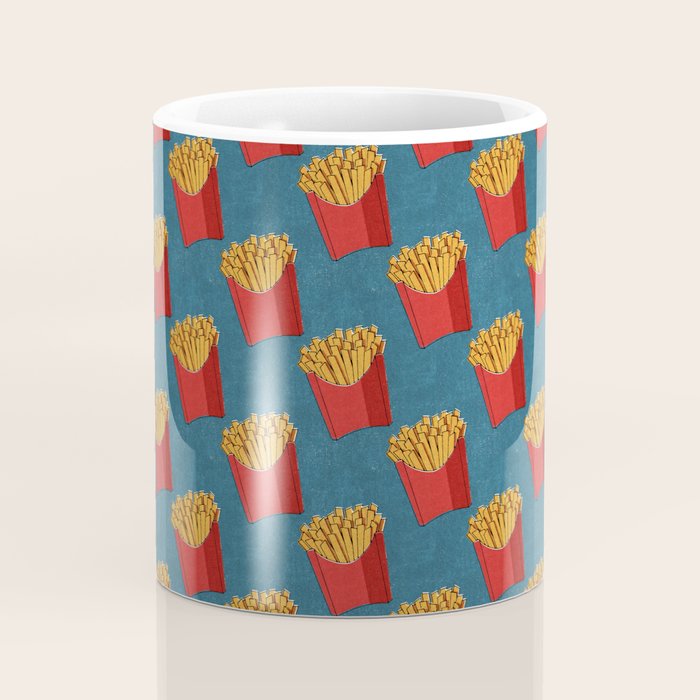 FAST FOOD / Fries - pattern Coffee Mug Gallery Image 4