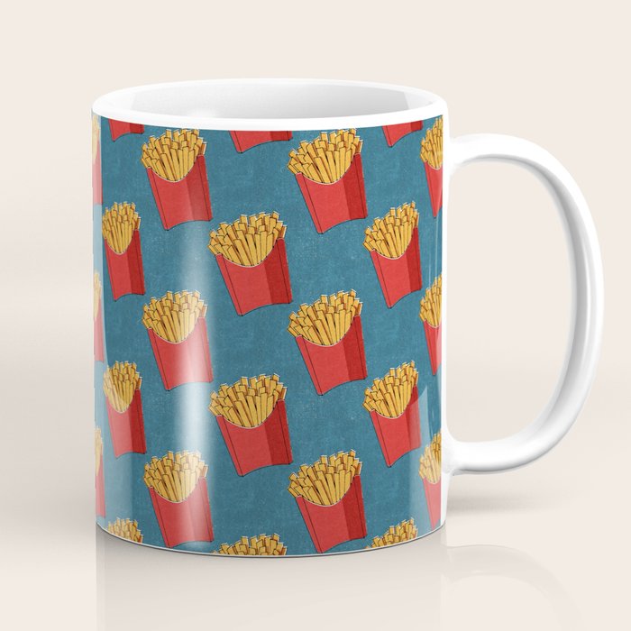 FAST FOOD / Fries - pattern Coffee Mug Gallery Image 1