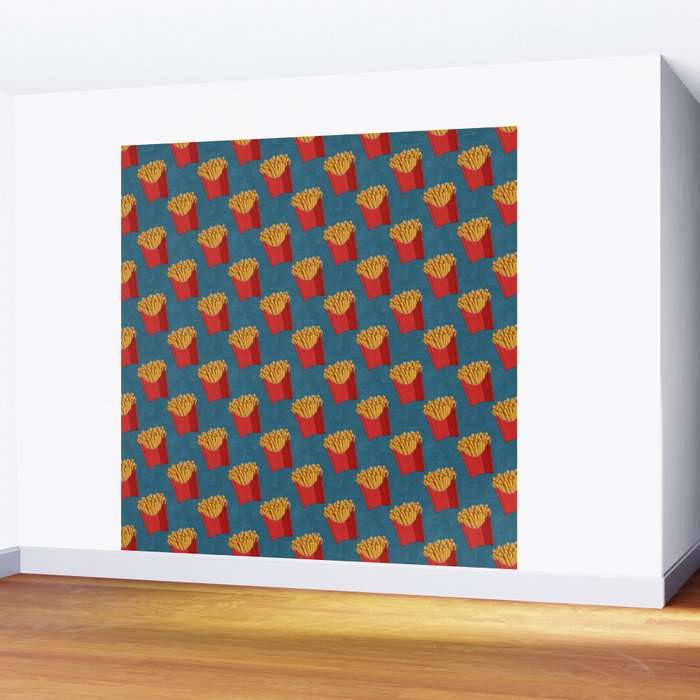 FAST FOOD / Fries - pattern Wall Mural Gallery Image 2