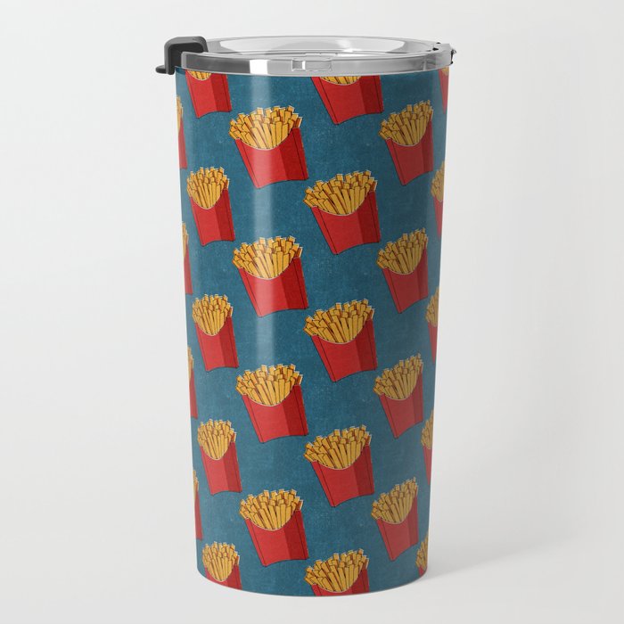 FAST FOOD / Fries - pattern Travel Mug Gallery Image 3