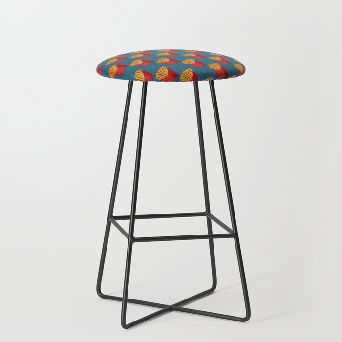 FAST FOOD / Fries - pattern Stool Gallery Image 1