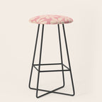 Retro Floral - Pink and Cream Stool Gallery Image 1