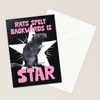 Rats spelt backwards is STAR Stationery Card Gallery Image 2
