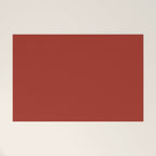 Cherry Red Solid Color Welcome Mat Gallery Image 1