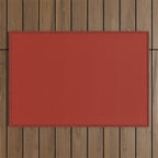 Cherry Red Solid Color Outdoor Rug Gallery Image 1
