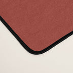 Cherry Red Solid Color Desk Mat Gallery Image 4