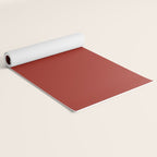 Cherry Red Solid Color Yoga Mat Gallery Image 2