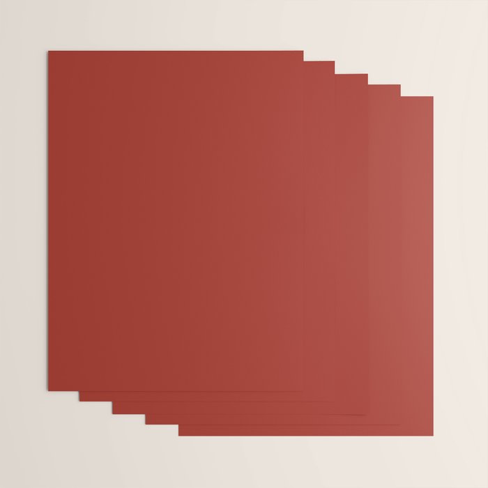 Cherry Red Solid Color Wrapping Paper Gallery Image 3