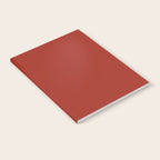 Cherry Red Solid Color Notebook Gallery Image 2