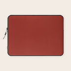 Cherry Red Solid Color Laptop Sleeve Gallery Image 1