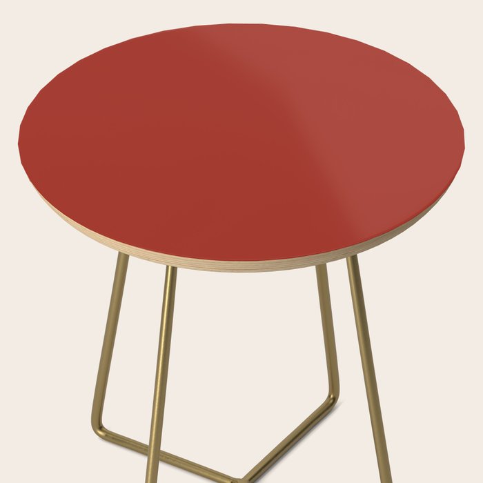 Cherry Red Solid Color Side Table Gallery Image 2