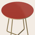 Cherry Red Solid Color Side Table Gallery Image 2