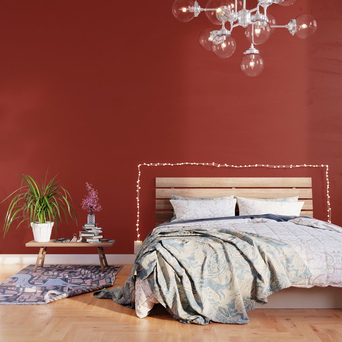 Cherry Red Solid Color Wallpaper Gallery Image 1