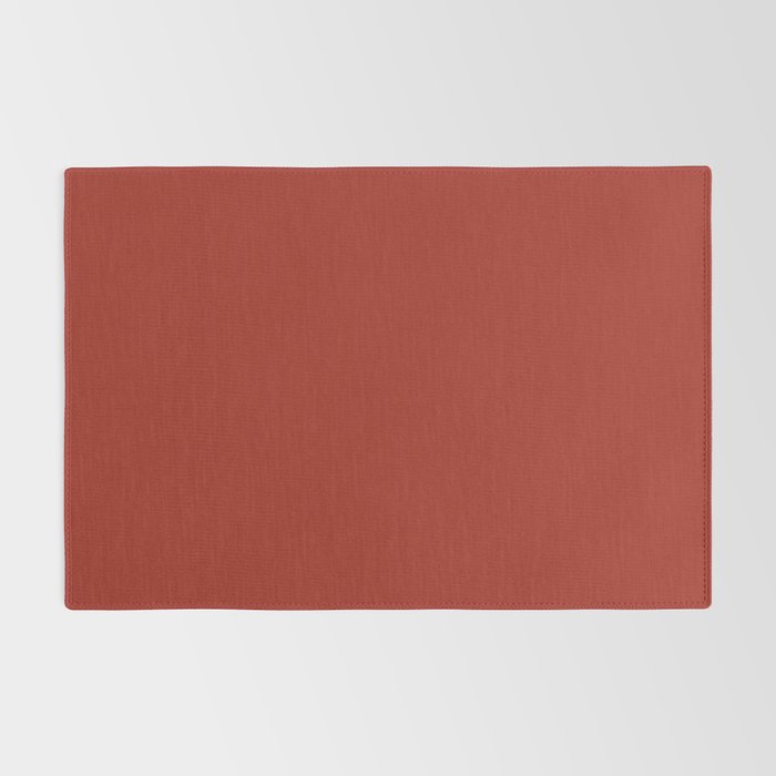 Cherry Red Solid Color Rug Gallery Image 2