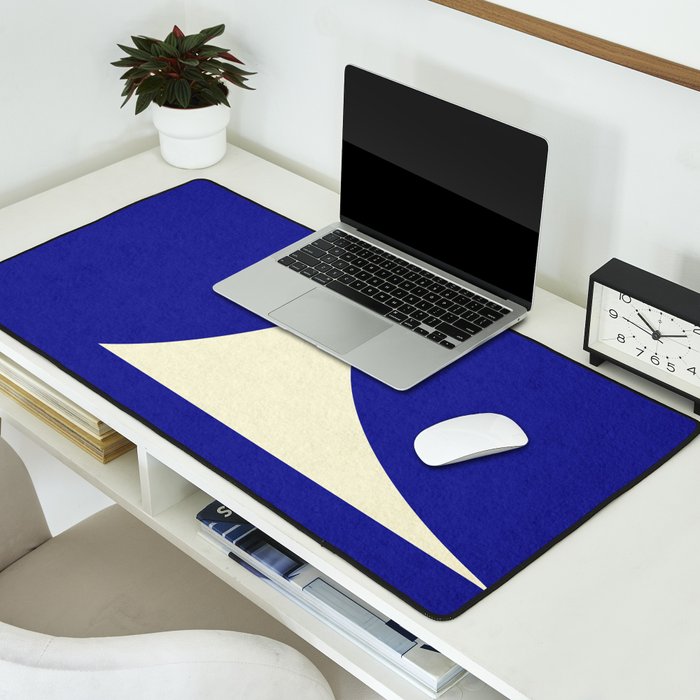 abstract composition- blue01 Desk Mat Gallery Image 2