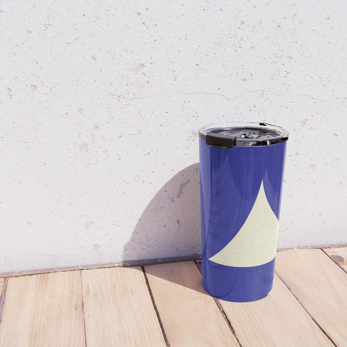abstract composition- blue01 Travel Mug Gallery Image 4