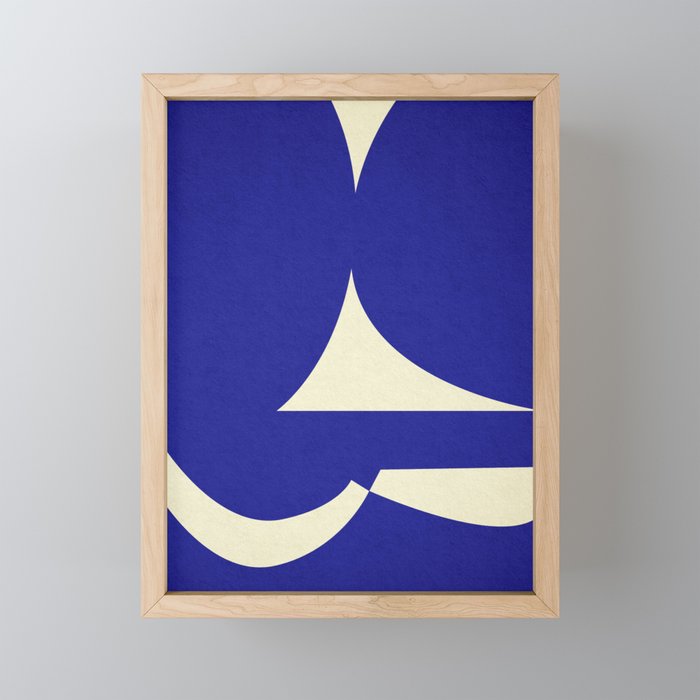 abstract composition- blue01 Mini Art Print Gallery Image 1