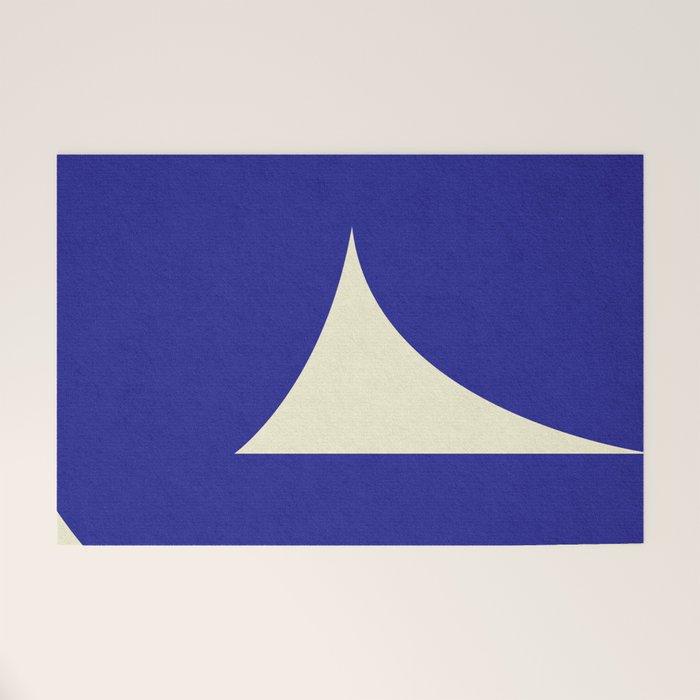 abstract composition- blue01 Welcome Mat Gallery Image 1
