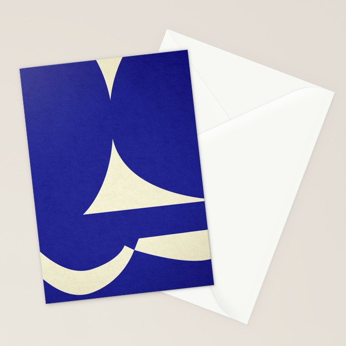 abstract composition- blue01 Stationery Card Gallery Image 2