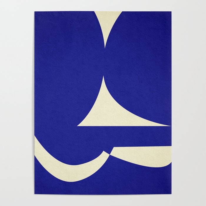 abstract composition- blue01 Poster Gallery Image 4