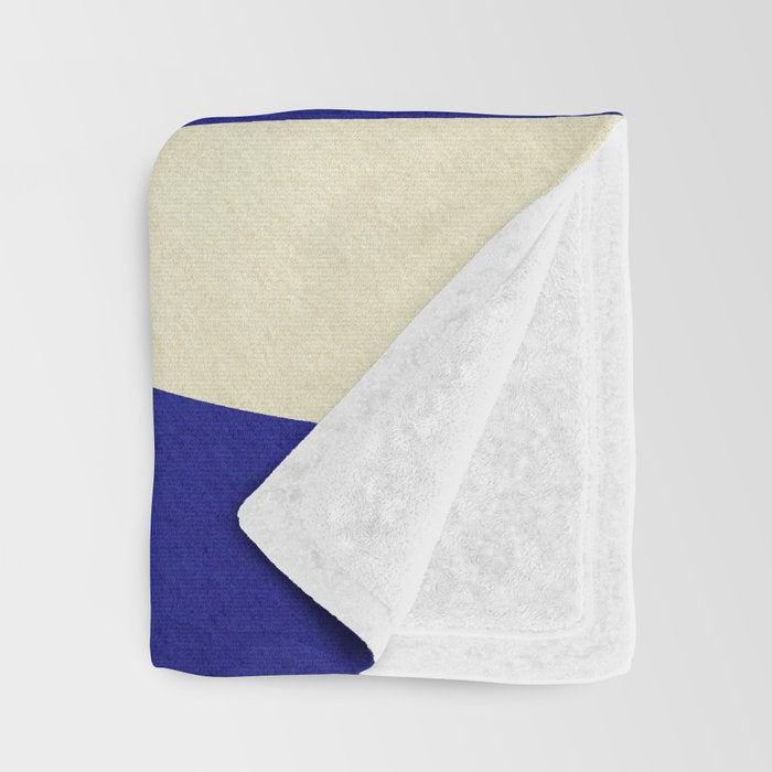 abstract composition- blue01 Throw Blanket Gallery Image 3