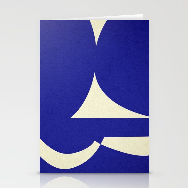 abstract composition- blue01 Stationery Card Gallery Image 2