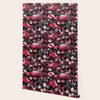 Floral and Flamingo VIII pattern Wallpaper Gallery Image 2
