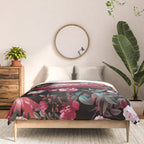 Floral and Flamingo VIII pattern Comforter Gallery Image 3