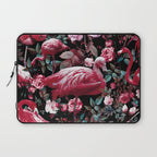 Floral and Flamingo VIII pattern Laptop Sleeve Gallery Image 1