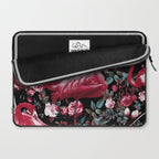 Floral and Flamingo VIII pattern Laptop Sleeve Gallery Image 2