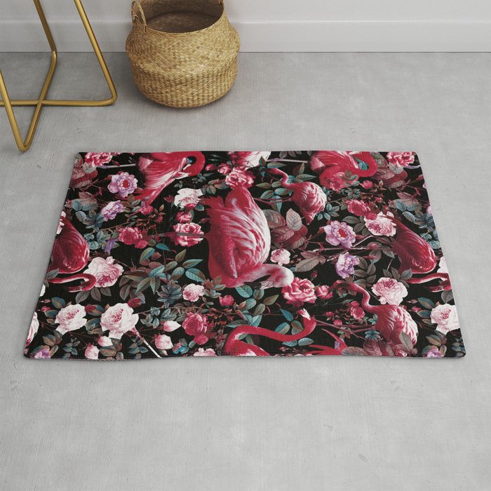 Floral and Flamingo VIII pattern Rug Gallery Image 1