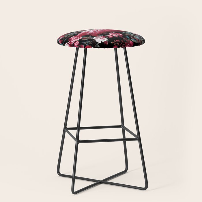 Floral and Flamingo VIII pattern Stool Gallery Image 1