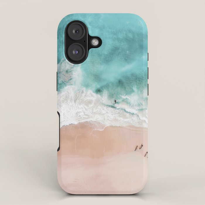 Pink Sand Beach Print iPhone Case Gallery Image 1