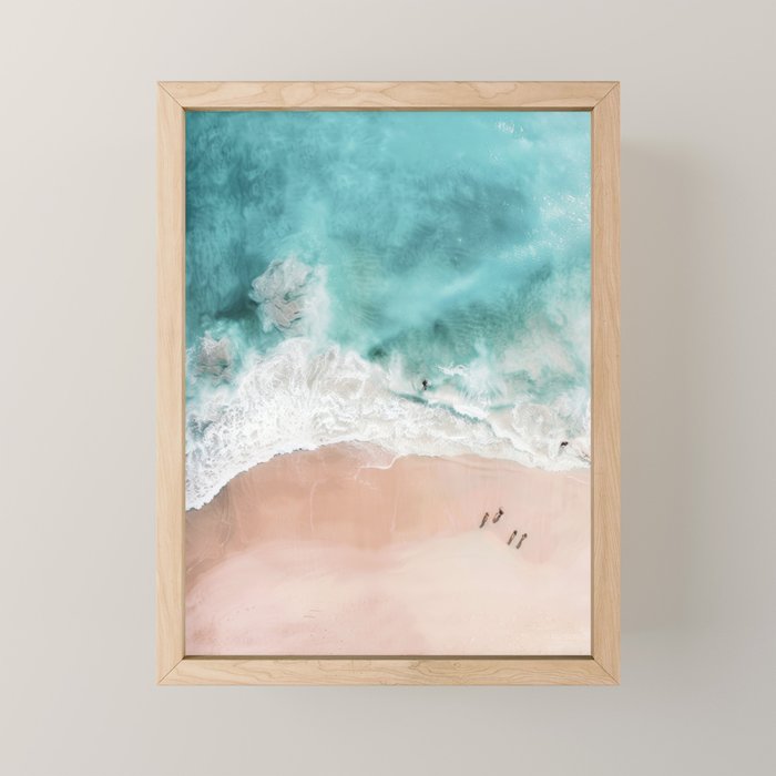 Pink Sand Beach Print Mini Art Print Gallery Image 1