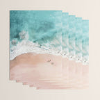 Pink Sand Beach Print Wrapping Paper Gallery Image 3