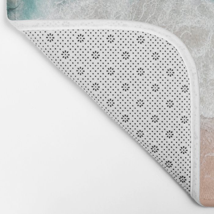 Pink Sand Beach Print Bath Mat Gallery Image 2
